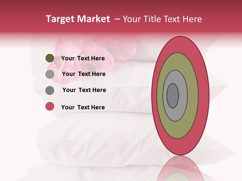 Softness Pillows Bedroom PowerPoint Template