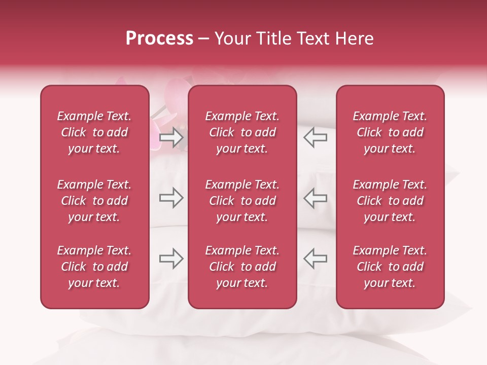 Softness Pillows Bedroom PowerPoint Template