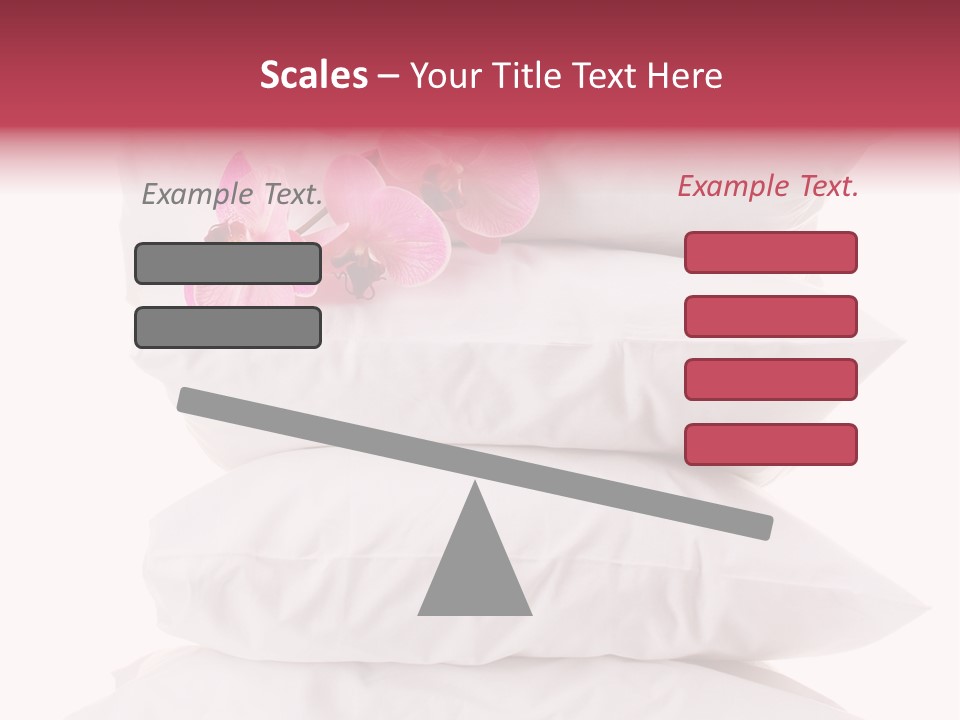 Softness Pillows Bedroom PowerPoint Template