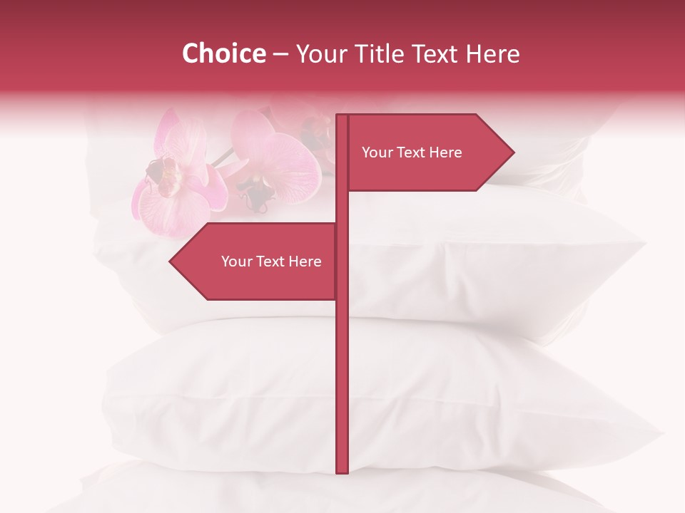 Softness Pillows Bedroom PowerPoint Template