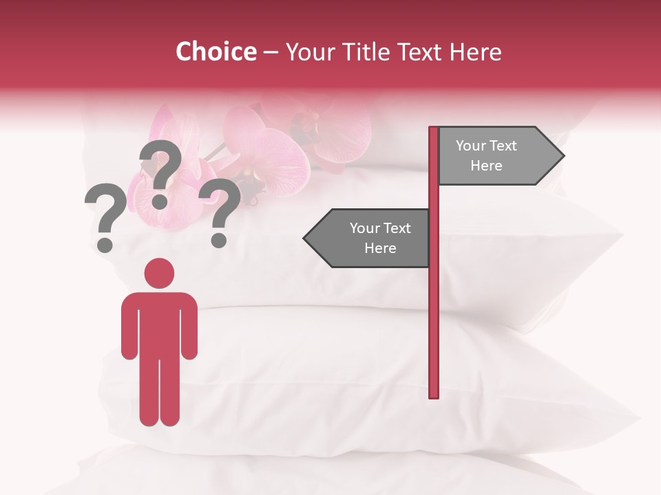 Softness Pillows Bedroom PowerPoint Template