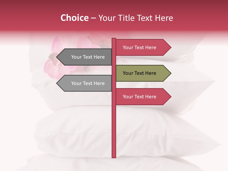 Softness Pillows Bedroom PowerPoint Template