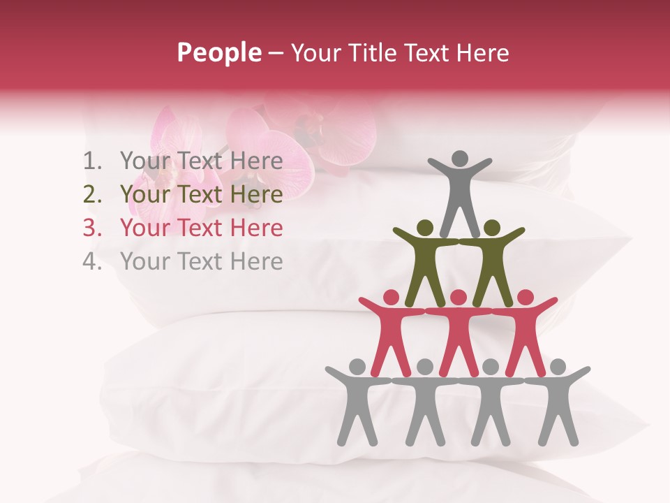 Softness Pillows Bedroom PowerPoint Template