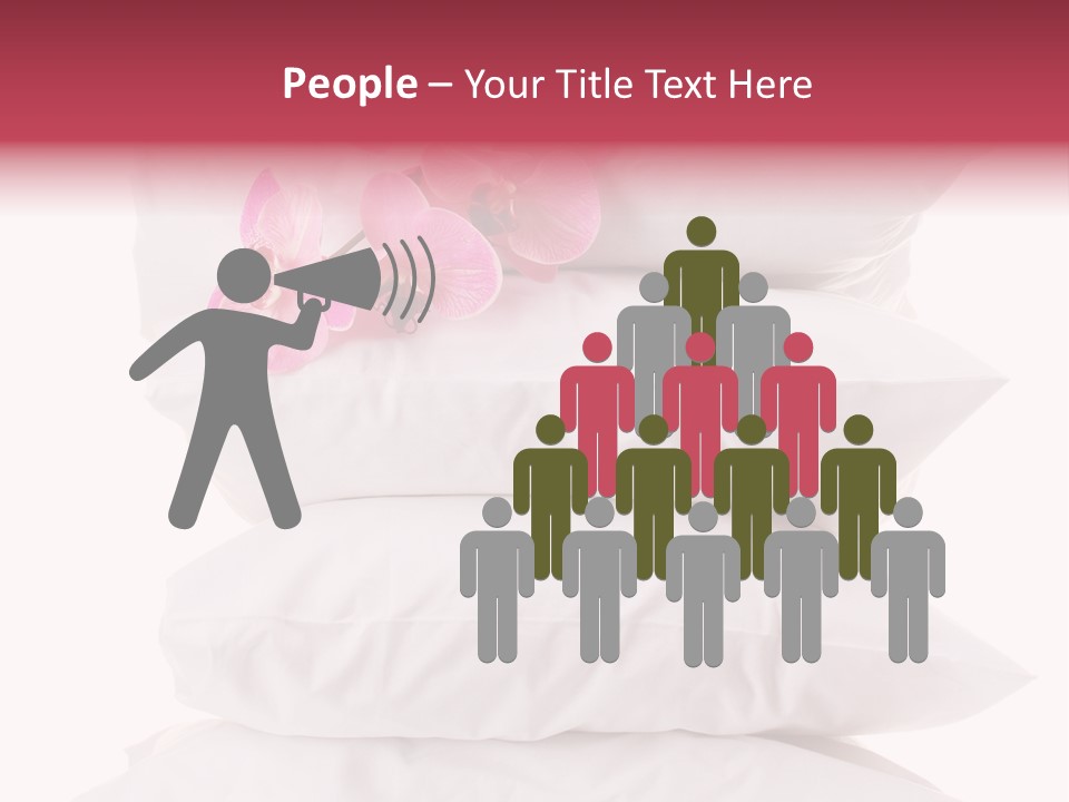 Softness Pillows Bedroom PowerPoint Template