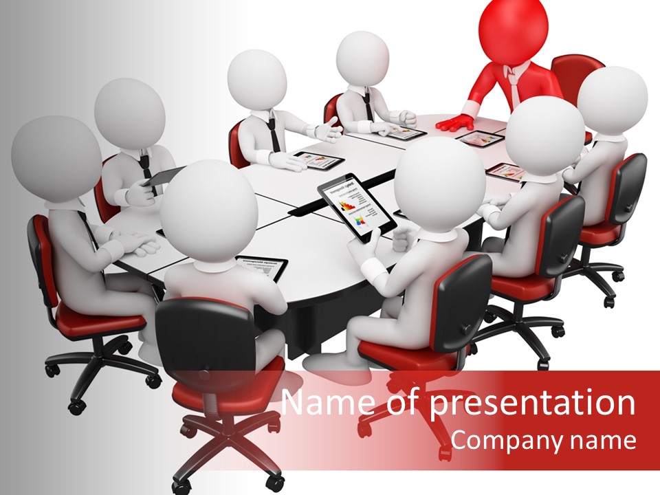 Laptop Communication Workplace PowerPoint Template