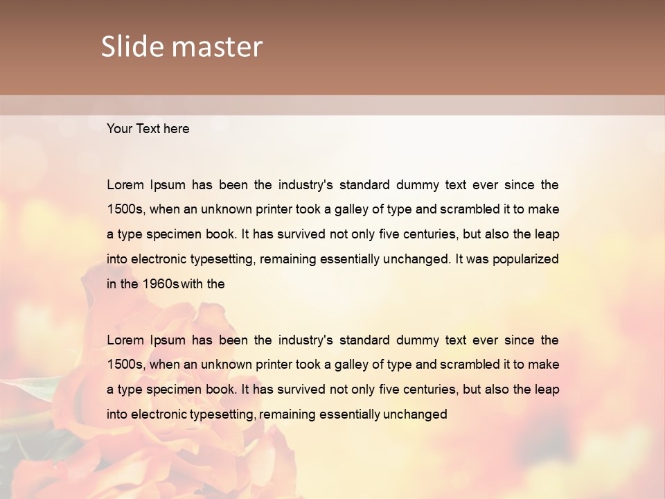 Valentine Muttertag Partnerschaft PowerPoint Template