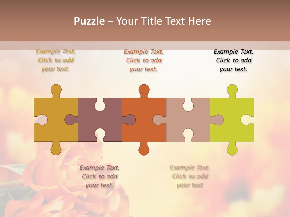 Valentine Muttertag Partnerschaft PowerPoint Template