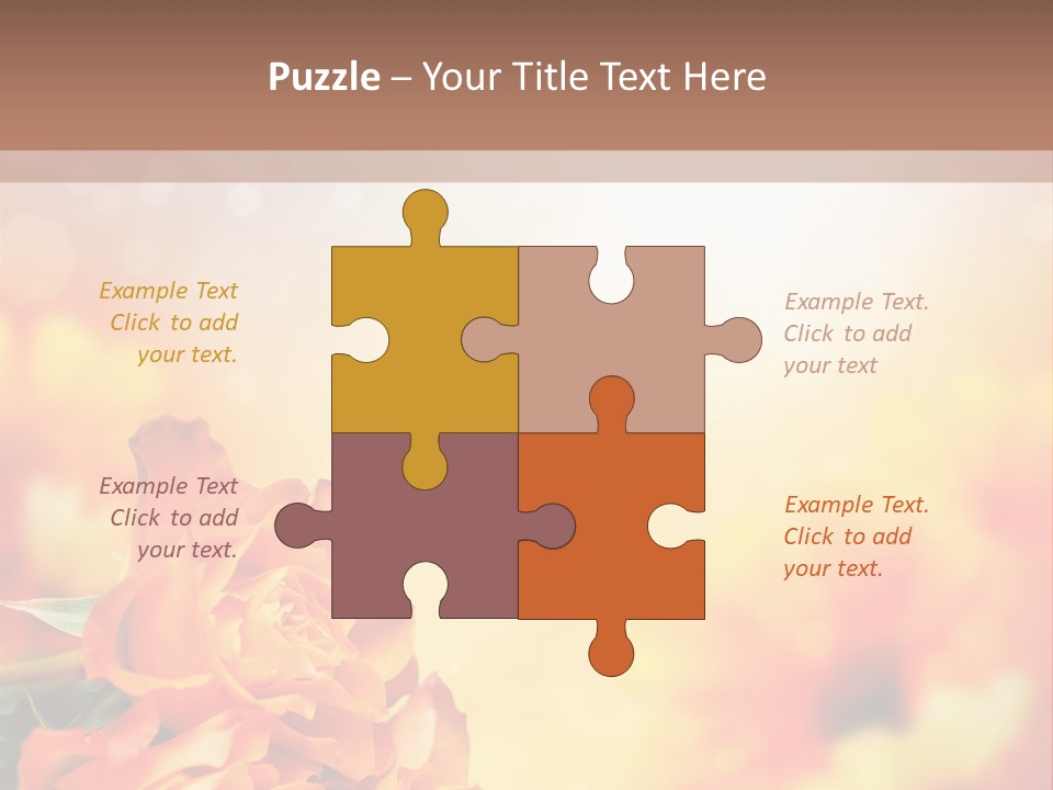 Valentine Muttertag Partnerschaft PowerPoint Template