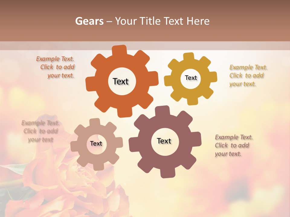 Valentine Muttertag Partnerschaft PowerPoint Template