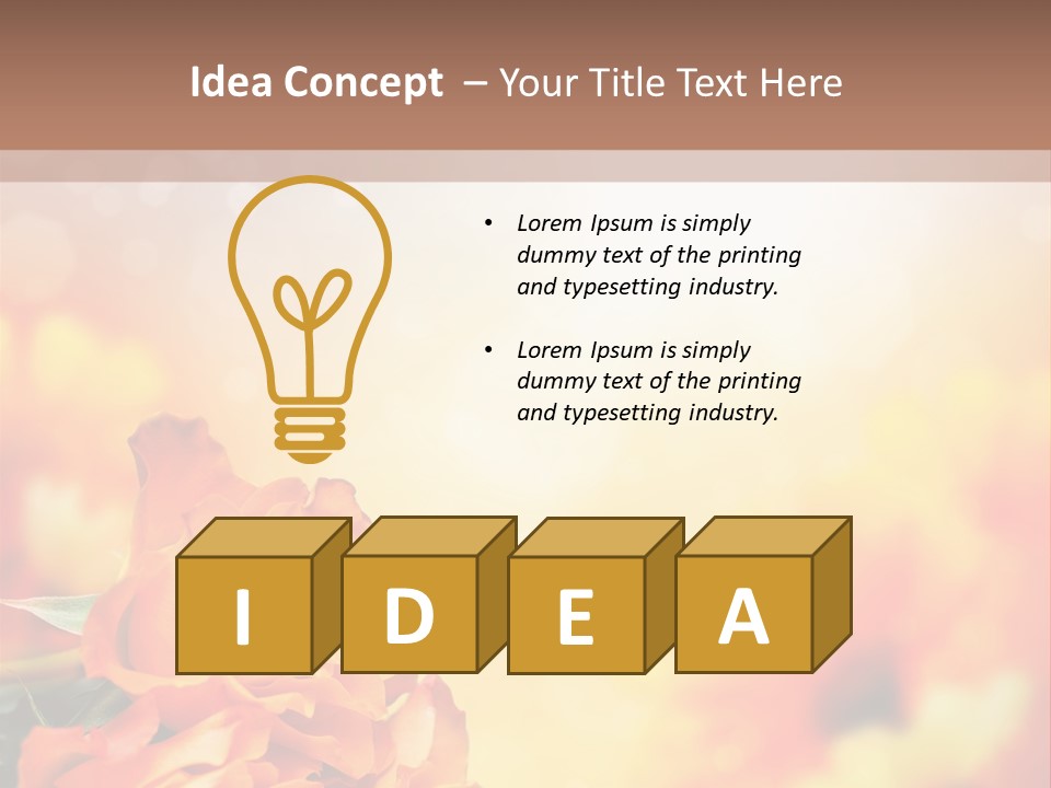 Valentine Muttertag Partnerschaft PowerPoint Template