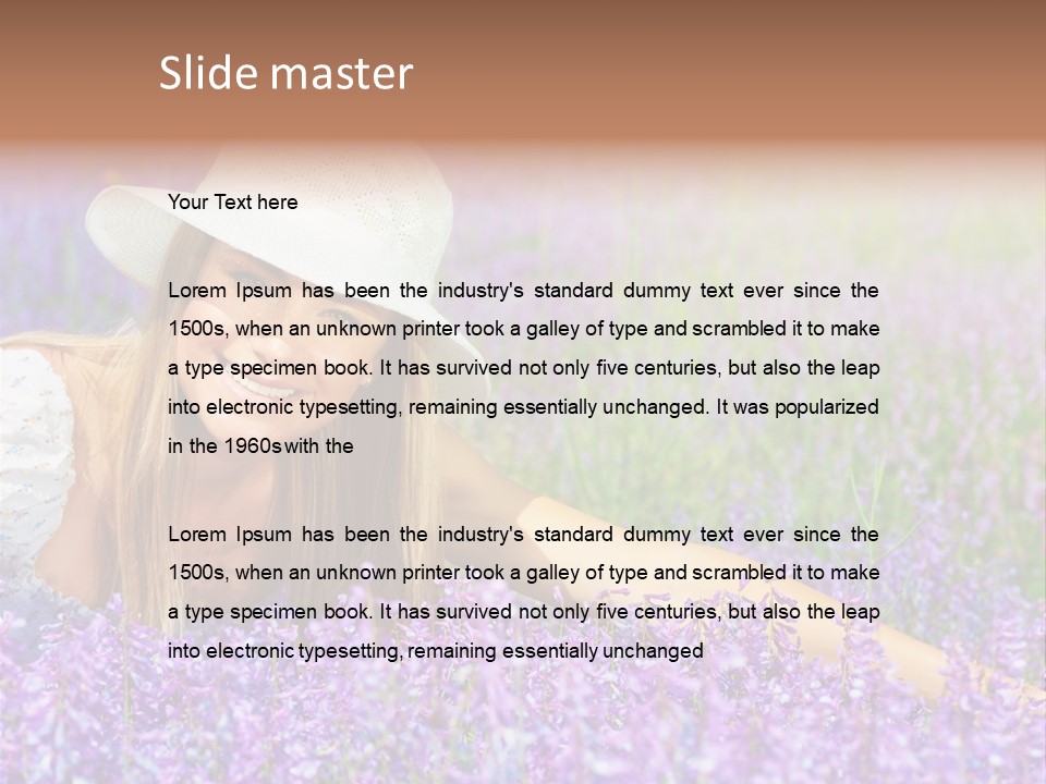 Nature Garden Pretty PowerPoint Template