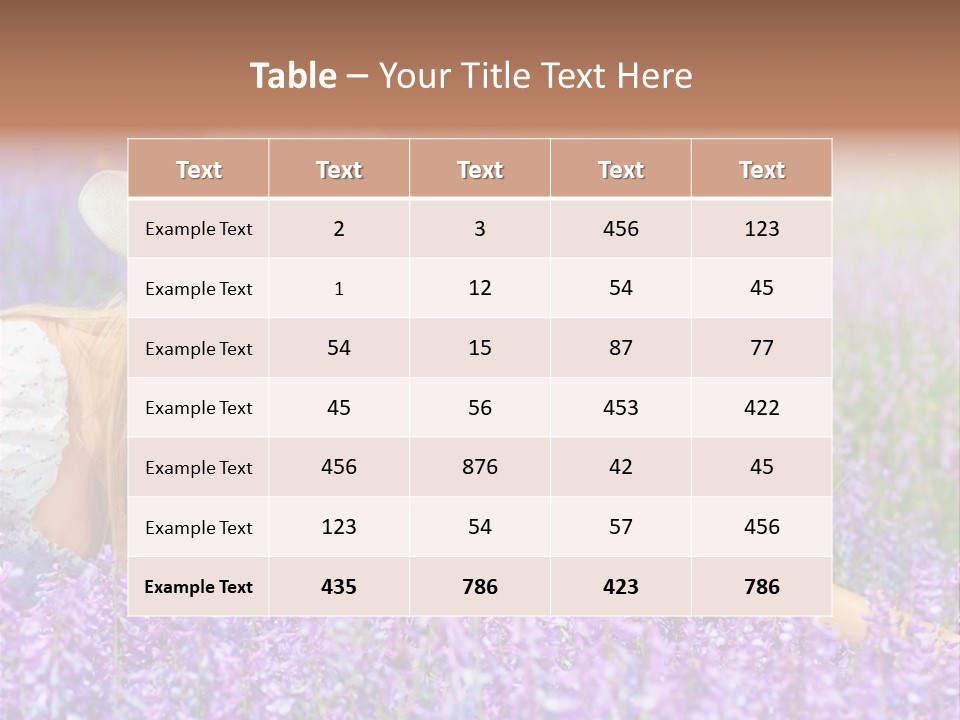 Nature Garden Pretty PowerPoint Template