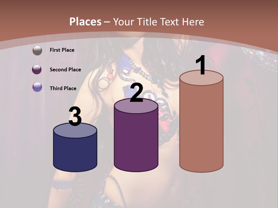 Bellydancer Eastern Lebanon PowerPoint Template