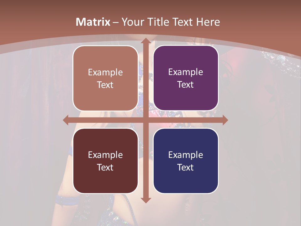 Bellydancer Eastern Lebanon PowerPoint Template
