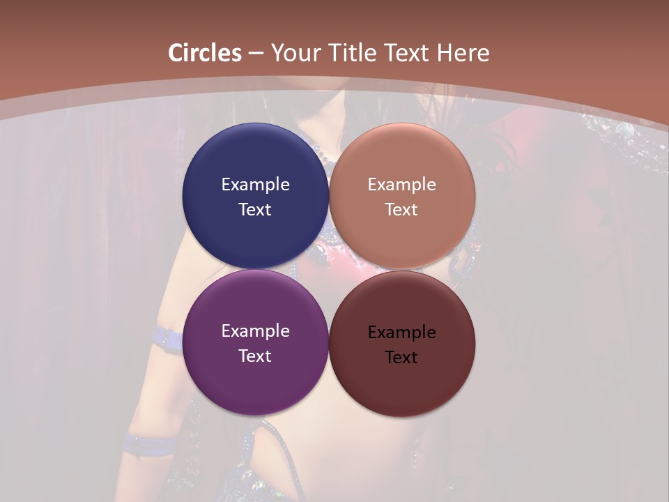 Bellydancer Eastern Lebanon PowerPoint Template