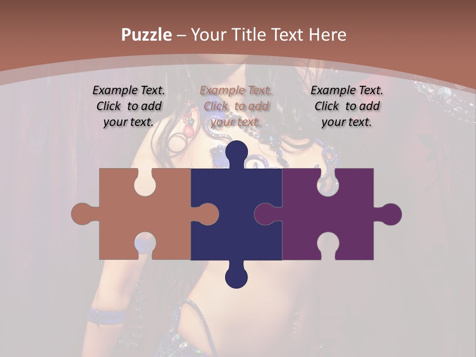 Bellydancer Eastern Lebanon PowerPoint Template