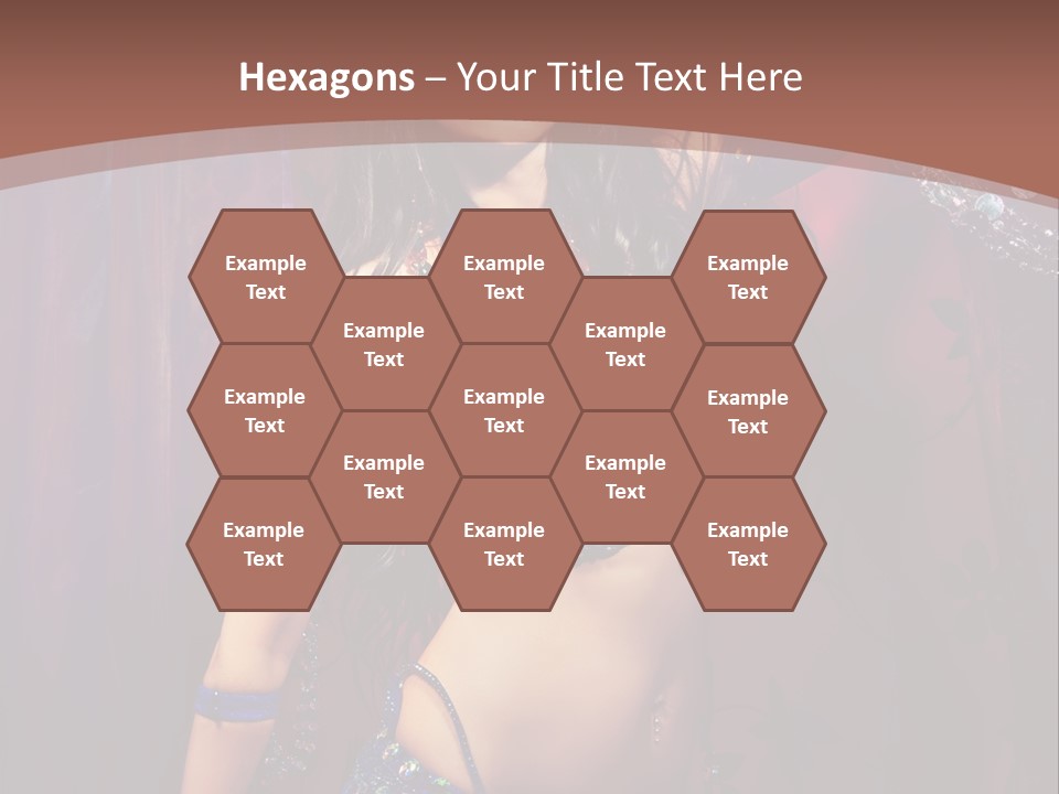 Bellydancer Eastern Lebanon PowerPoint Template