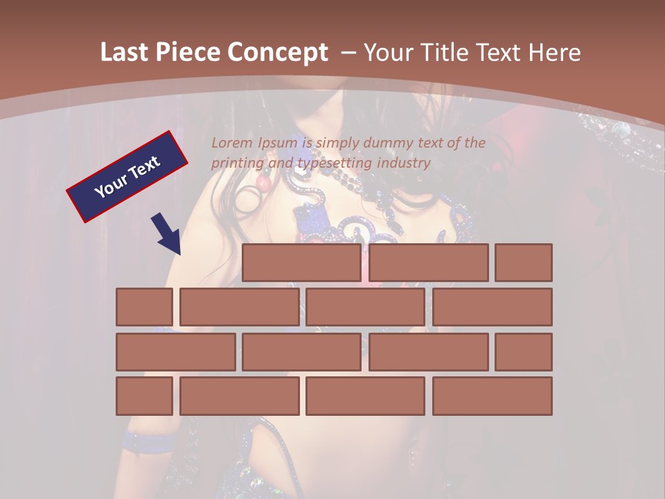 Bellydancer Eastern Lebanon PowerPoint Template