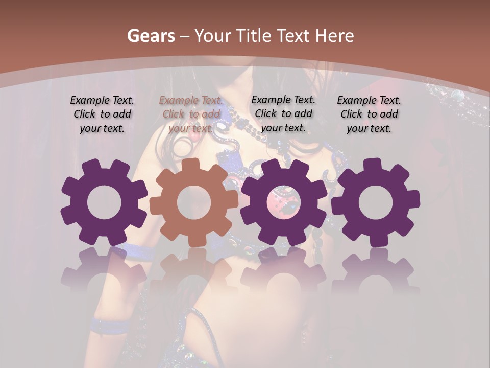 Bellydancer Eastern Lebanon PowerPoint Template