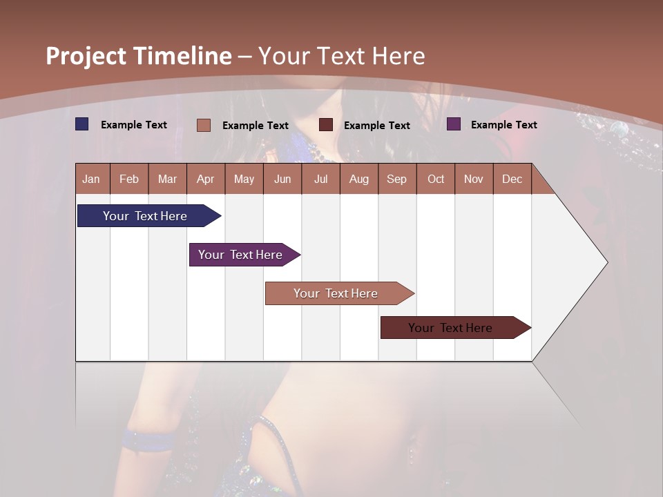 Bellydancer Eastern Lebanon PowerPoint Template