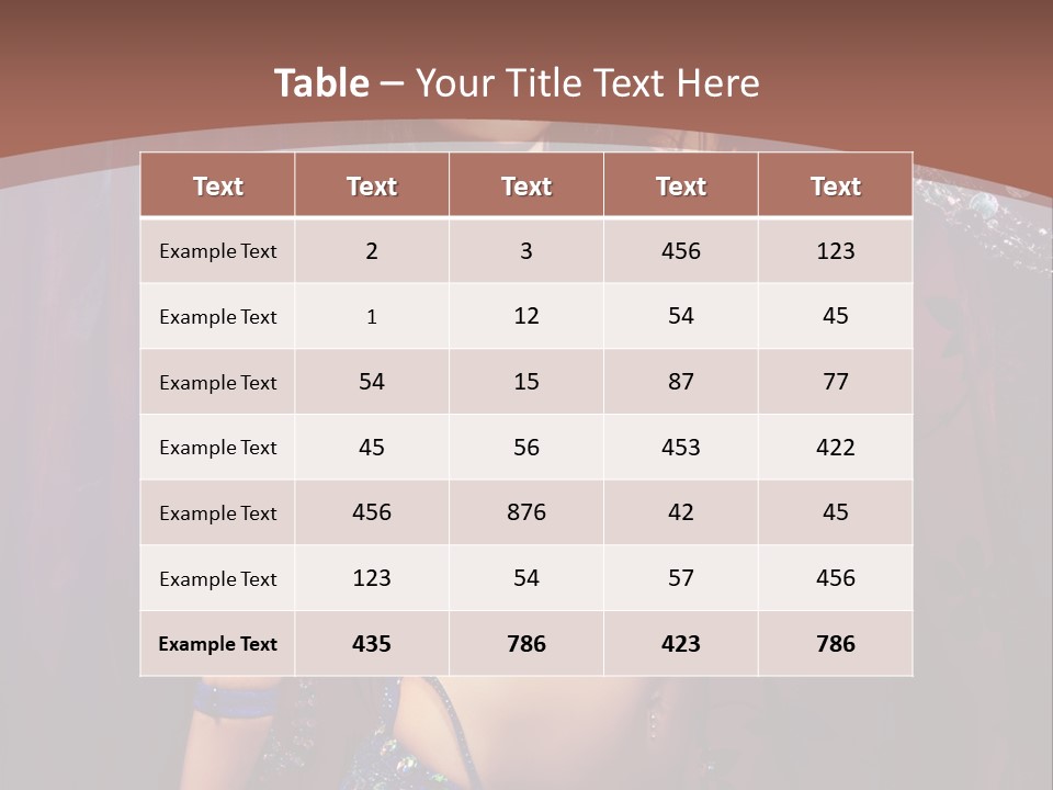 Bellydancer Eastern Lebanon PowerPoint Template