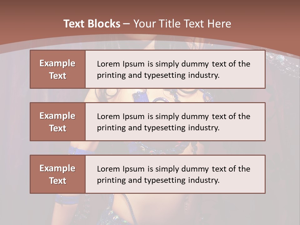 Bellydancer Eastern Lebanon PowerPoint Template