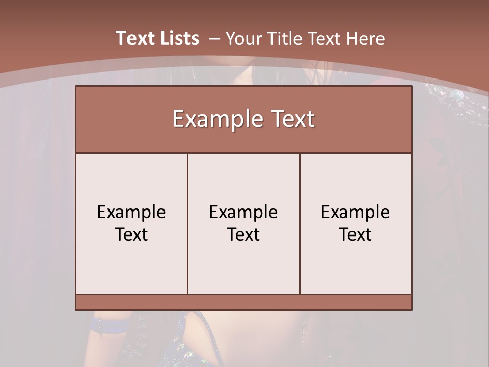 Bellydancer Eastern Lebanon PowerPoint Template