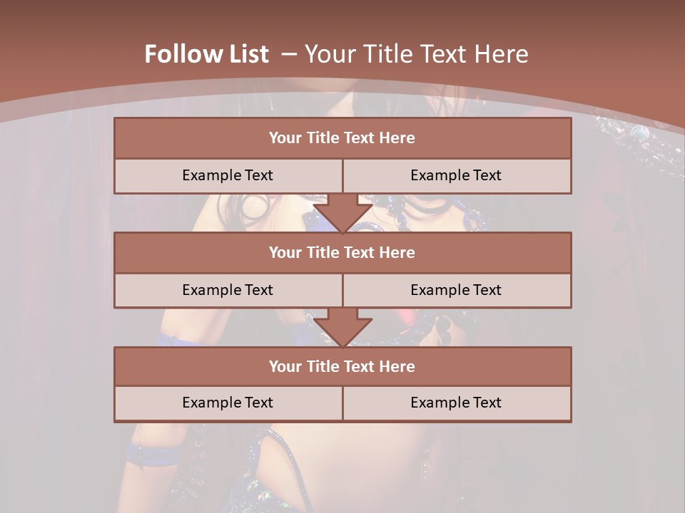 Bellydancer Eastern Lebanon PowerPoint Template