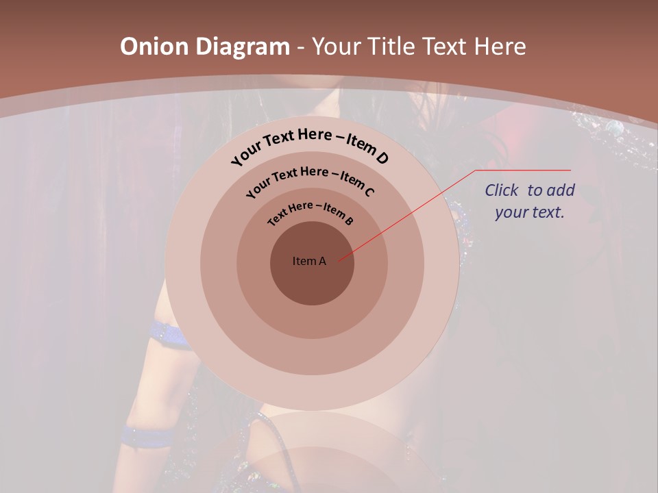 Bellydancer Eastern Lebanon PowerPoint Template