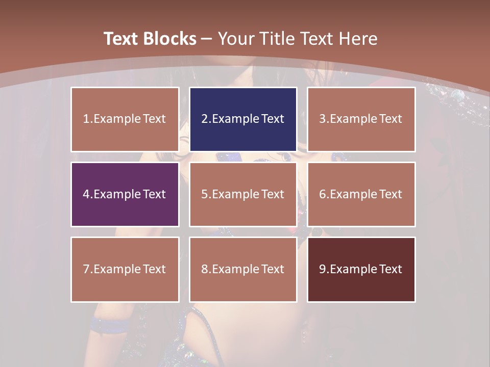 Bellydancer Eastern Lebanon PowerPoint Template