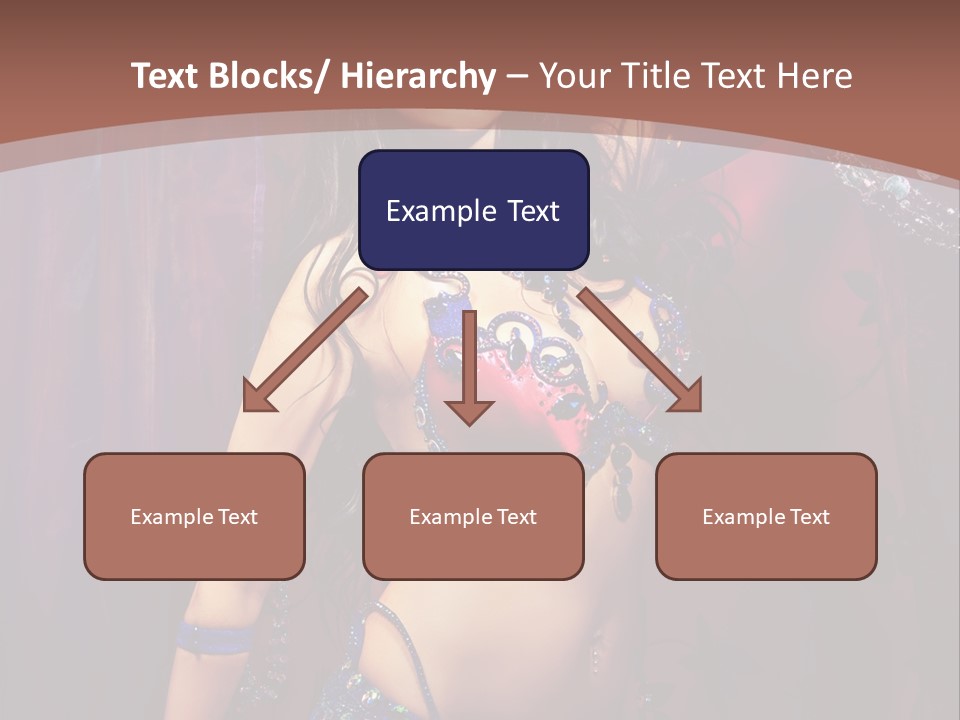 Bellydancer Eastern Lebanon PowerPoint Template