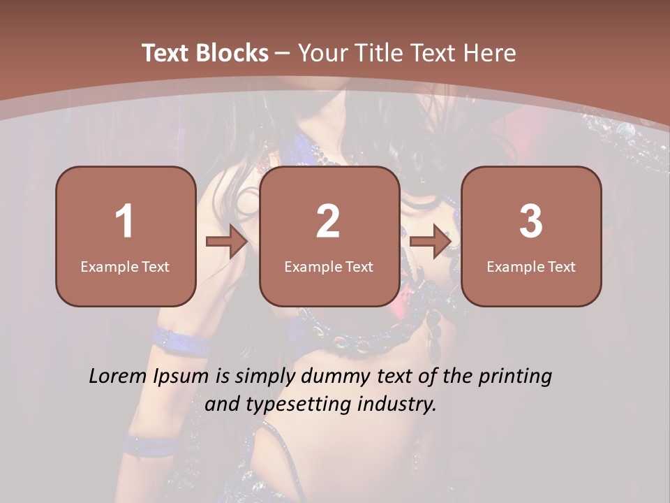 Bellydancer Eastern Lebanon PowerPoint Template