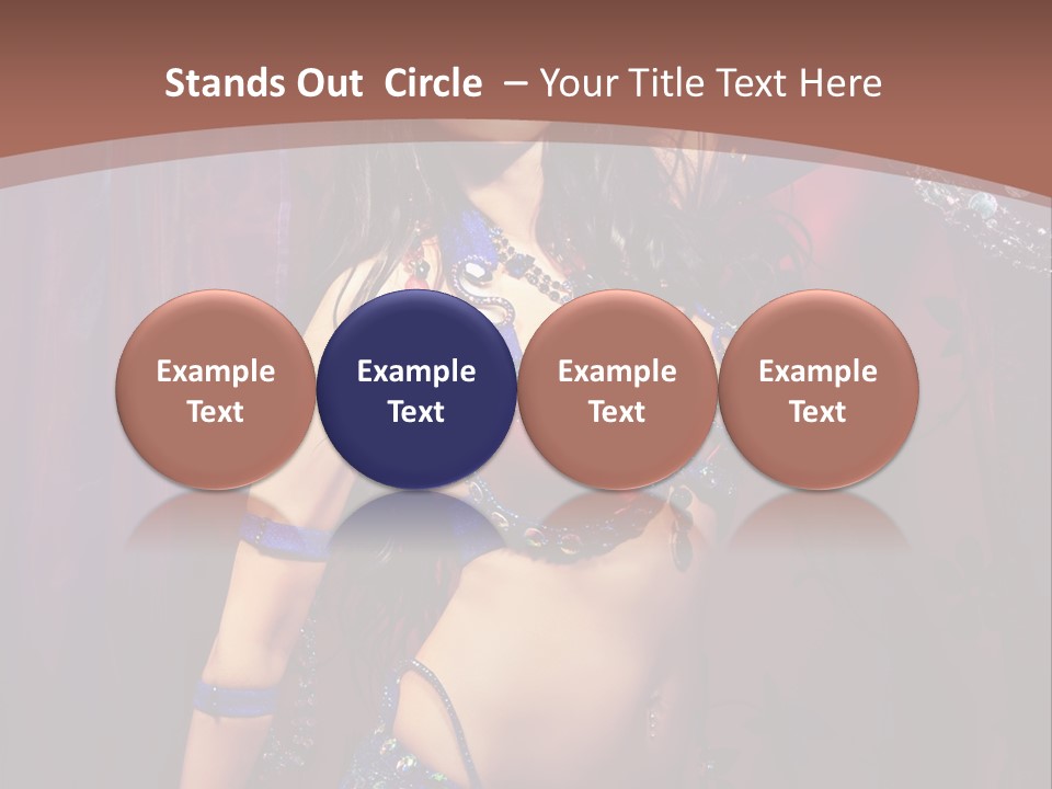 Bellydancer Eastern Lebanon PowerPoint Template