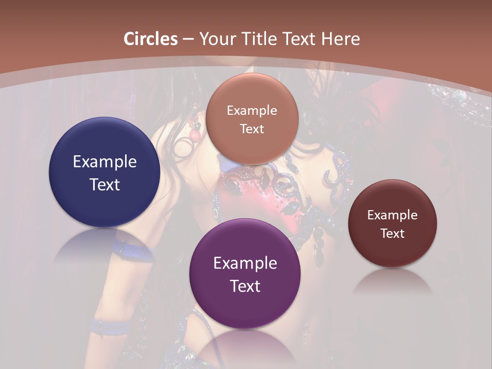 Bellydancer Eastern Lebanon PowerPoint Template