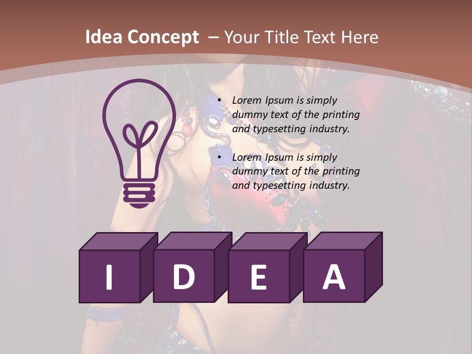 Bellydancer Eastern Lebanon PowerPoint Template