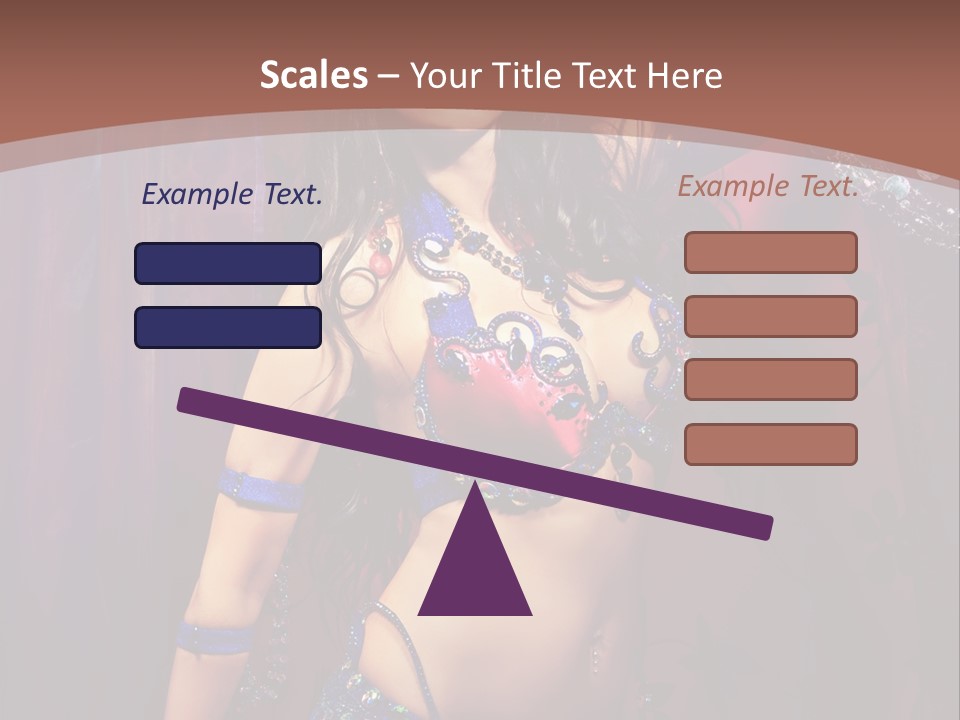 Bellydancer Eastern Lebanon PowerPoint Template
