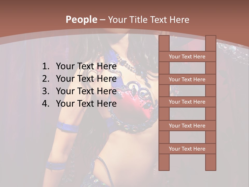 Bellydancer Eastern Lebanon PowerPoint Template