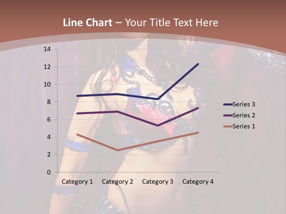 Bellydancer Eastern Lebanon PowerPoint Template