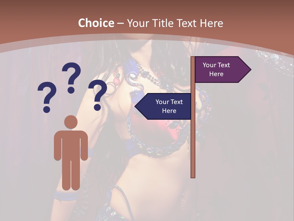Bellydancer Eastern Lebanon PowerPoint Template
