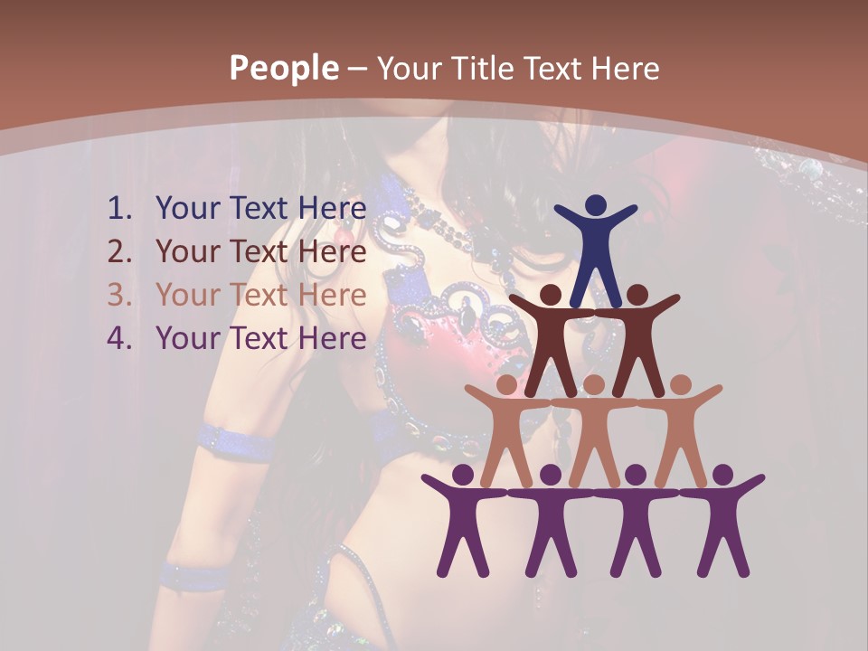 Bellydancer Eastern Lebanon PowerPoint Template