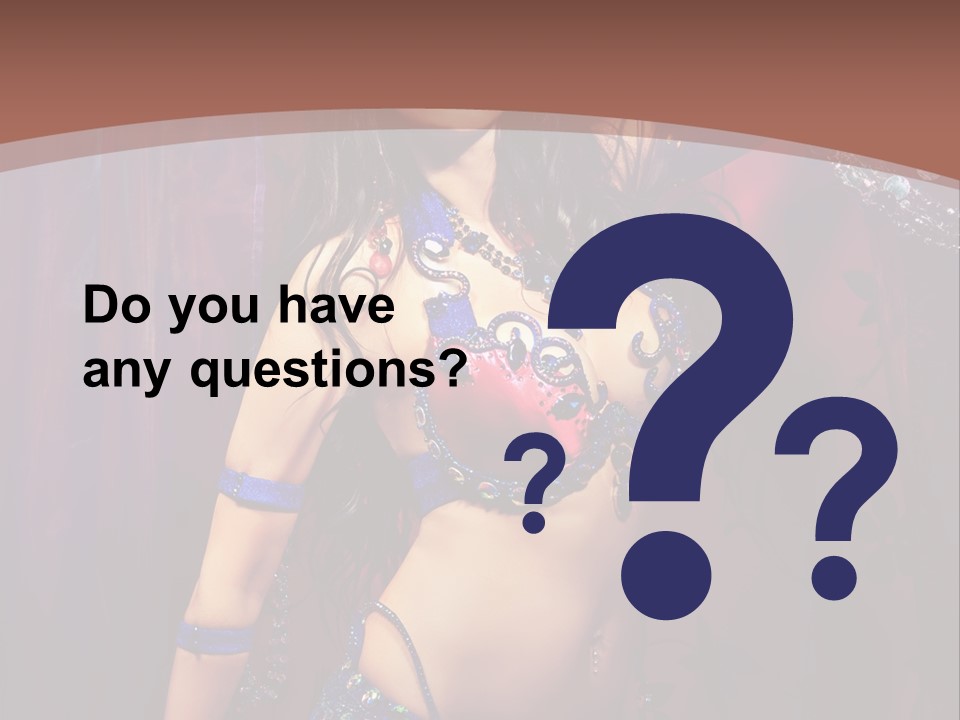 Bellydancer Eastern Lebanon PowerPoint Template