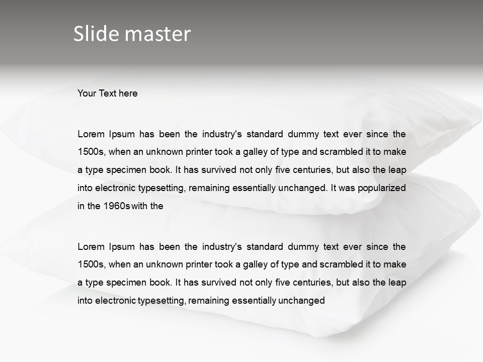 Pillows Household Pillow PowerPoint Template