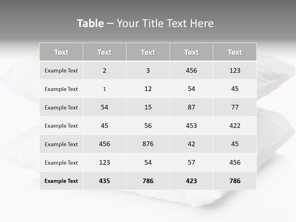 Pillows Household Pillow PowerPoint Template