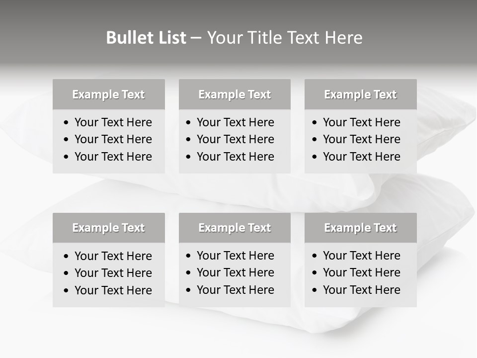 Pillows Household Pillow PowerPoint Template