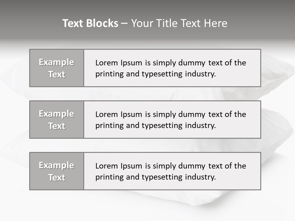 Pillows Household Pillow PowerPoint Template