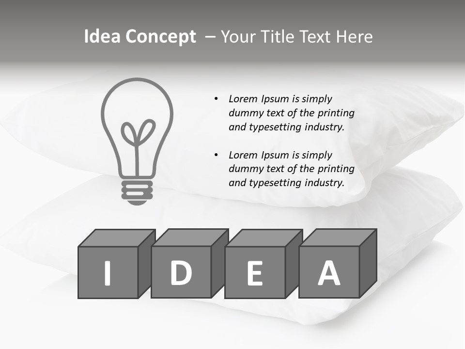 Pillows Household Pillow PowerPoint Template