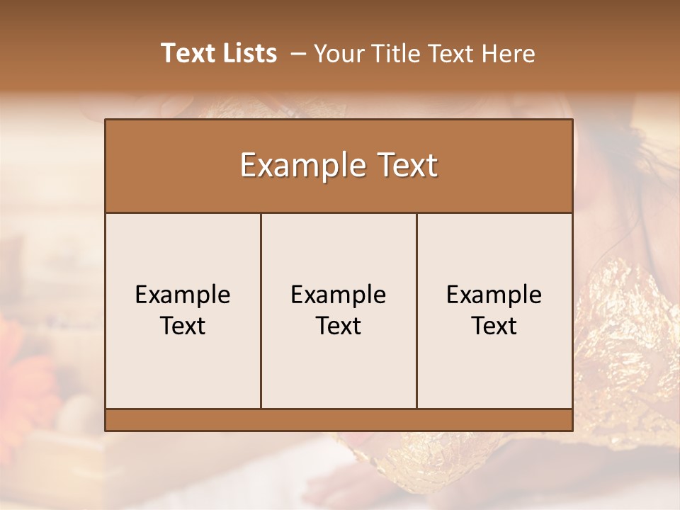 Thai Body Face PowerPoint Template