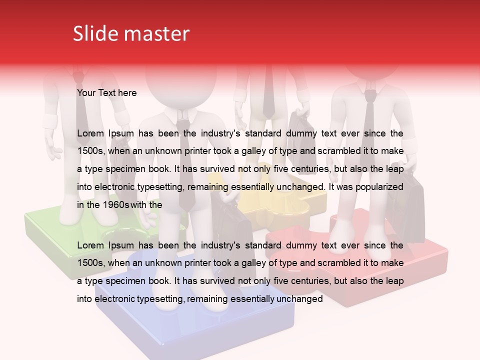 Illustration Person Join PowerPoint Template