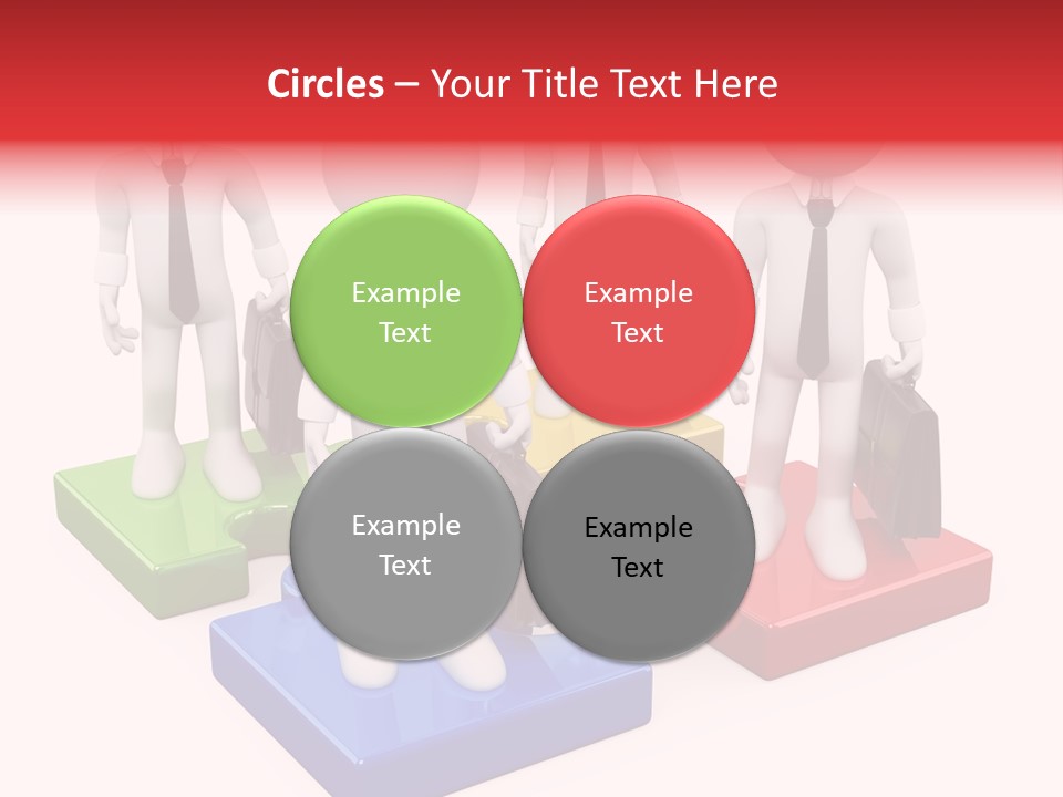 Illustration Person Join PowerPoint Template