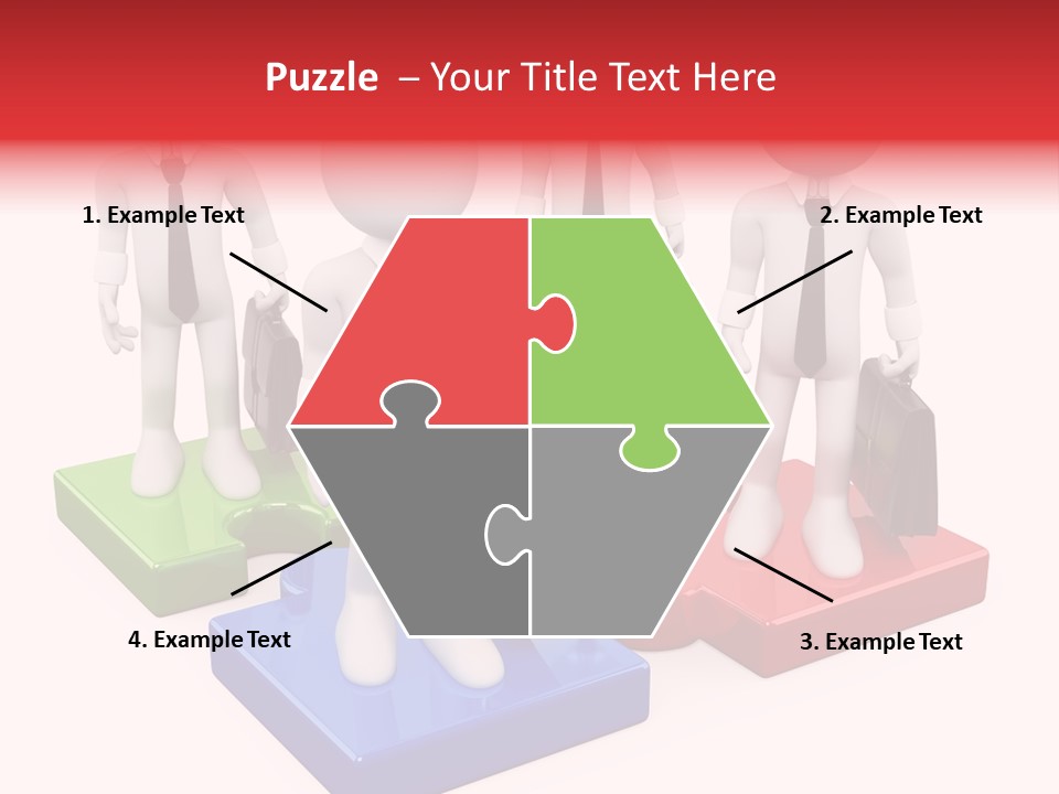 Illustration Person Join PowerPoint Template